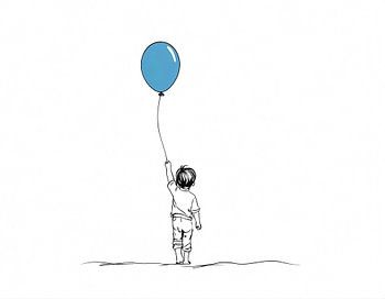 Blauer Ballon