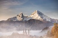 Watzmann in het herfstachtige Berchtesgaden