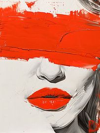 Interessantes Frauengesicht, Acryl von ColorWorldwide