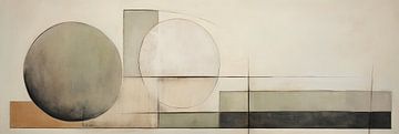 Oeuvre d'art minimaliste | Harmony sur Peinture Abstraite