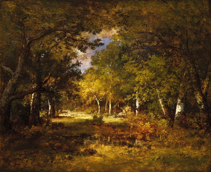 Forest Scene, Narcisse Díaz de la Peña by Masterful Masters