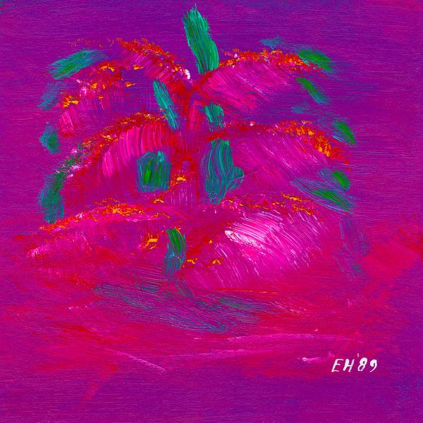 EH PAINTING ART 1989 #0473 Palme Lebendigkeit von Willem Hartgers