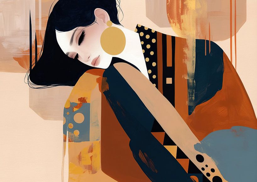 Portrait de femme | Dreamy Solace par Art Merveilleux