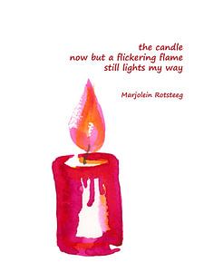 The candle haiku