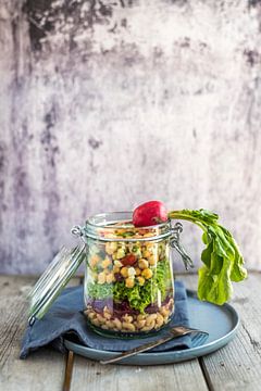 Fresh salad in a jar by Susan Lambeck