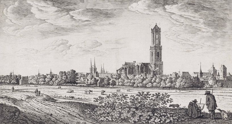 Herman Saftleven, Ansicht von Utrecht, 1648 von Atelier Liesjes