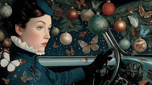 Weihnachtskugeln | Winterschmetterling