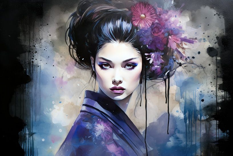 La sérénité dans les couleurs de l'eau : les regards des geishas par Shine by Nous