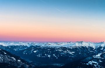 Sunset in Laax by mxnr