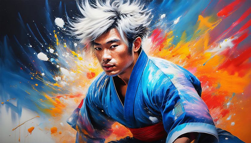 Karaté Arts martiaux avec combinaison par Mustafa Kurnaz