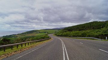 Bergpas bij Helmsdale in het Schotse graafschap Sutherland.
