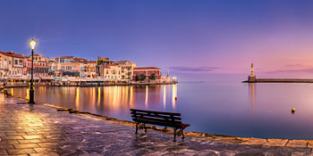 The city of Chania in Crete, Greece.