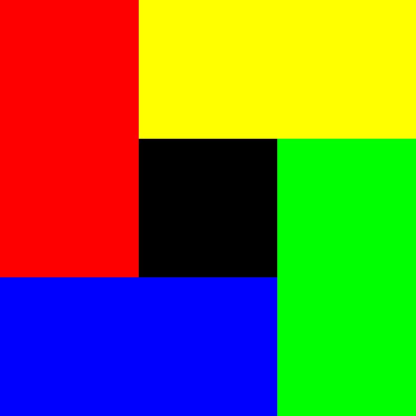 Permutation des couleurs | ID=06 | V=73 | P #06 | D-RYGB par Gerhard Haberern