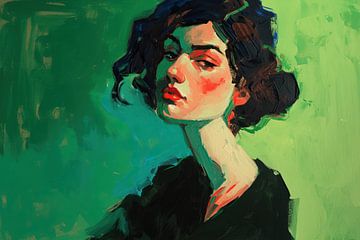 Vrouwenportret van Blikvanger Schilderijen