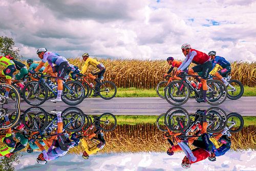 Fabio Jakobsen, the rain clouds, cornfields and the first win in his star jersey.