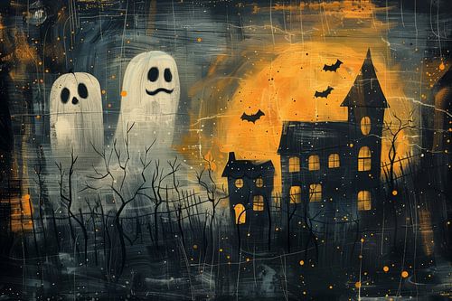 Spookachtige Nacht - Geesten bij het Verlaten Huis