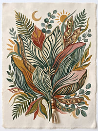 Bohemian Botanical Sun Moon