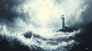 Leuchtturm im Meer