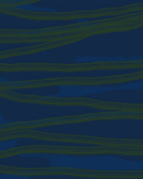 Art moderne abstrait et coloré. Pop de couleurs. Bleu et vert. par Dina Dankers