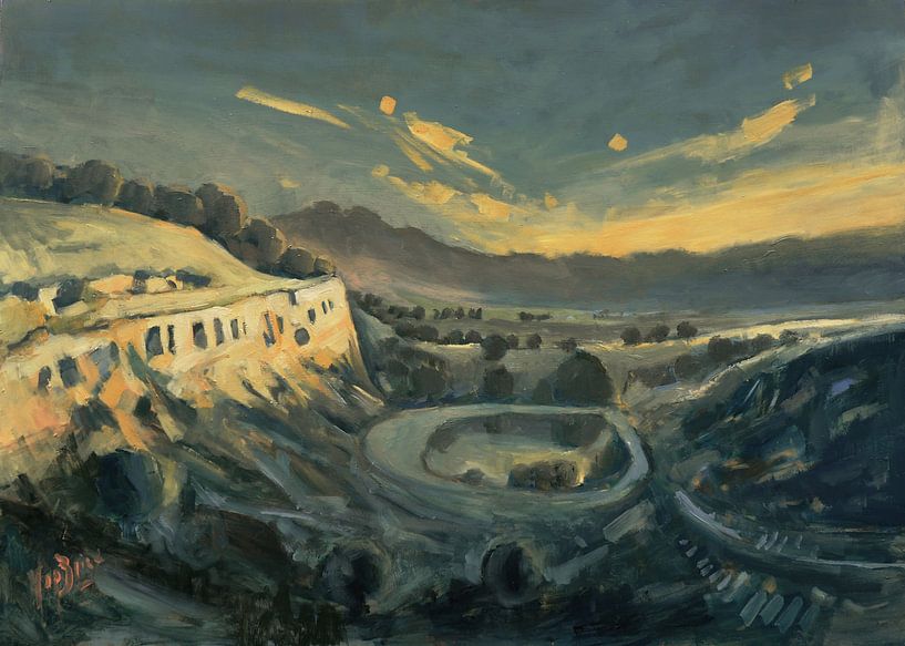 Evening in the marlstone quarry by Nop Briex