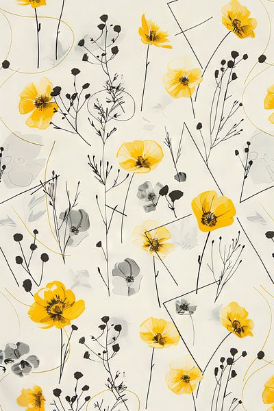 Ranunculus harmony - Ranunculus artwork by Poster Art Shop