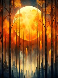 Serenade im mondbeschienenen Wald von Artistic