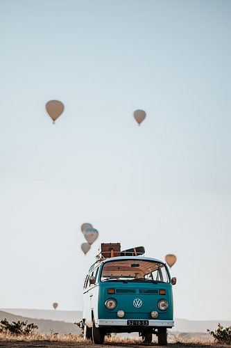 Volkswagen busje met luchtballonnen in Turkije