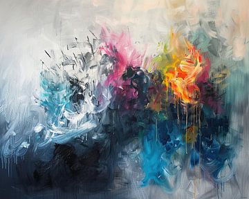 Kleurenexplosie | Vibrant Chaos Unleashed van Modern Collection