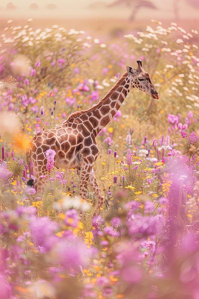 Girafe par Poster Art Shop