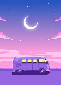night and dreamy car