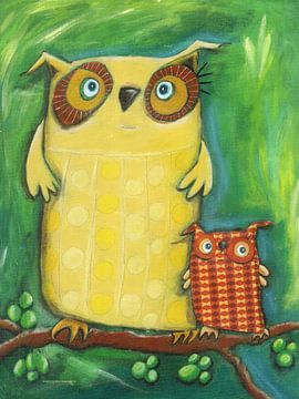 Mama owl by Sonja Mengkowski