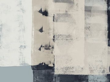 Abstrakte minimalistische Kunst im Wabi-Sabi-Stil. von Dina Dankers