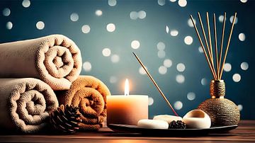 Wierookstokjes in het feestelijke licht