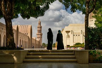Muslim women's at the Sultan Qaboos Grand Mosque by Paula Romein