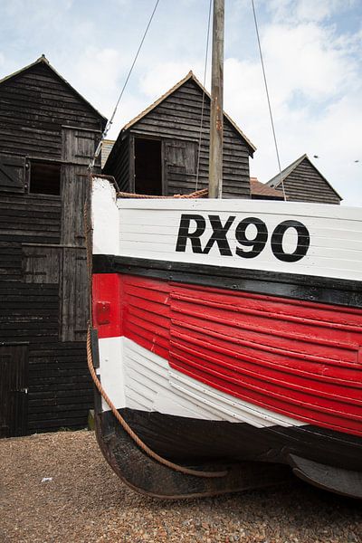 De visserboot rx90 in de haven van rye par Veluws