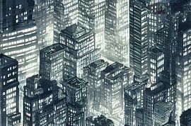 Eine große Stadt mit Wohnungen von Renato Daub