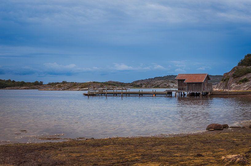 houten pier aan de zweedse kust von ChrisWillemsen