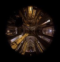 Walburgish church at night