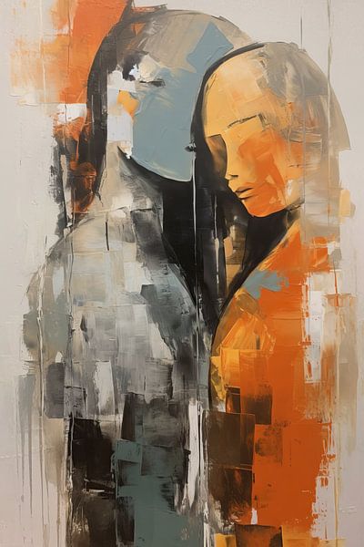 Gemälde Cocooned Serenity | Love von Blickfänger Gemälde