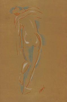 Nude drawing in the style of Auguste Rodin by Peter Balan
