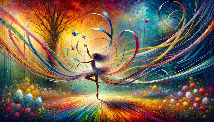 Dancing colour dreams in magical light by artefacti
