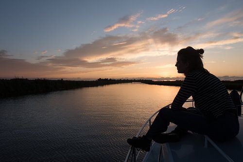 Zonsondergang in Friesland