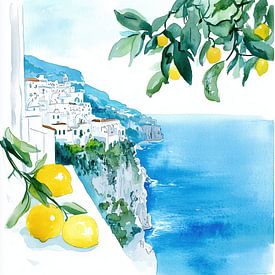 Amalfikust Italië artistiek van TheXclusive Art