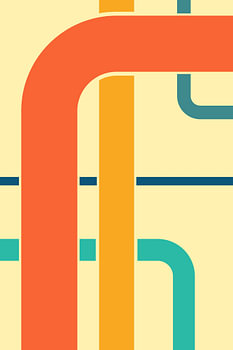 abstrakte geometrische Retro-Linien