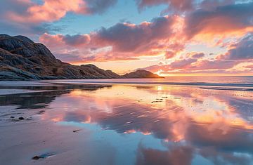 Gouden licht aan de kust van Nieuw-Zeeland van fernlichtsicht