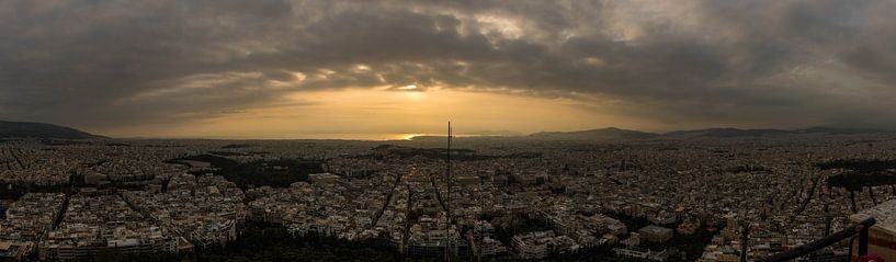 Sonnenuntergang Athen von Gerald Schuring
