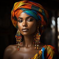 African Woman, joy of colours
