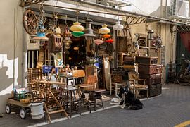 Rommelwinkel in oude centrum van Tel-Aiv, Israel