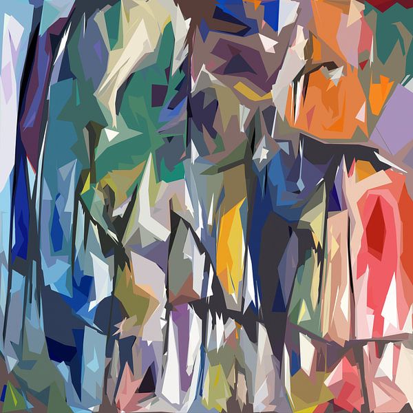 Abstract composition 736 by Angel Estevez