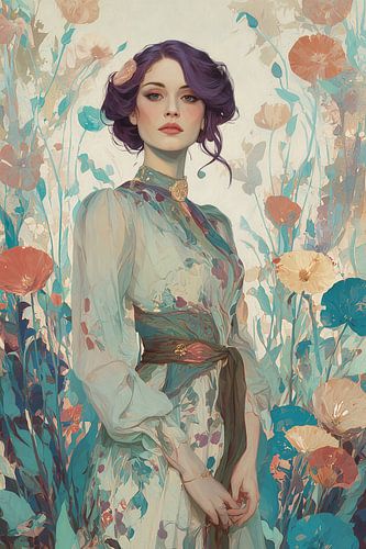 Portrait Art Nouveau n°1